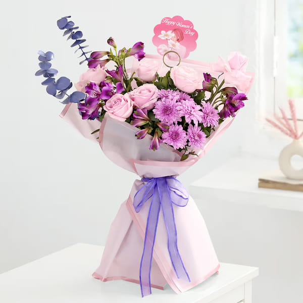 Blooming Lilac Women's Day Bouquet
