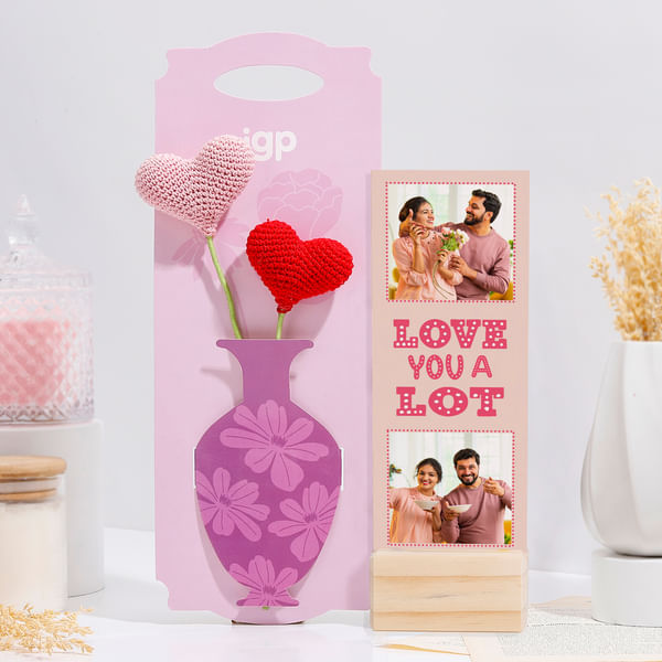 Blooming Love Personalized Gift Combo For Couples