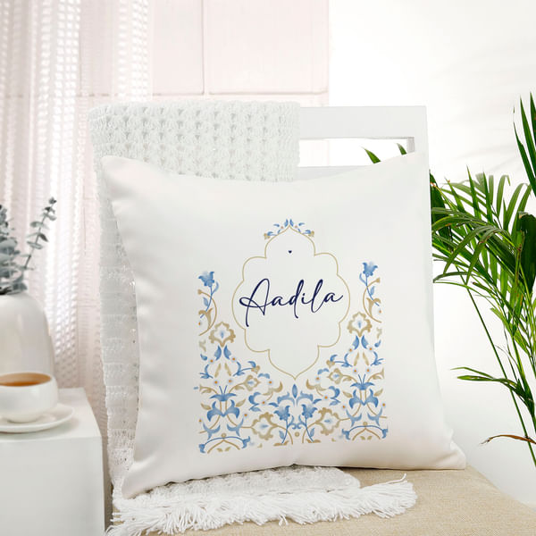 Blossom Bliss Personalized Cushion