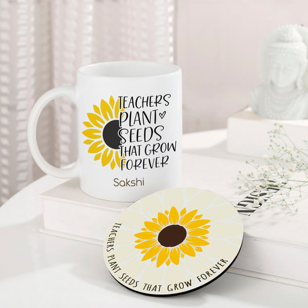 Blossoming Goodness Personalized Teacher's Day Gift Combo