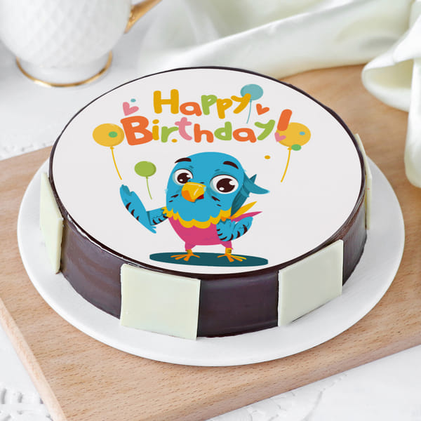 Blue Bird Birthday Cake