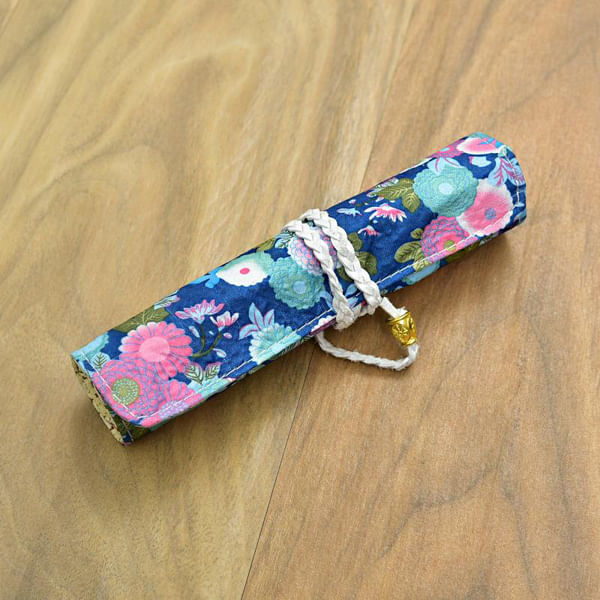 Blue Cloth Pencil Box