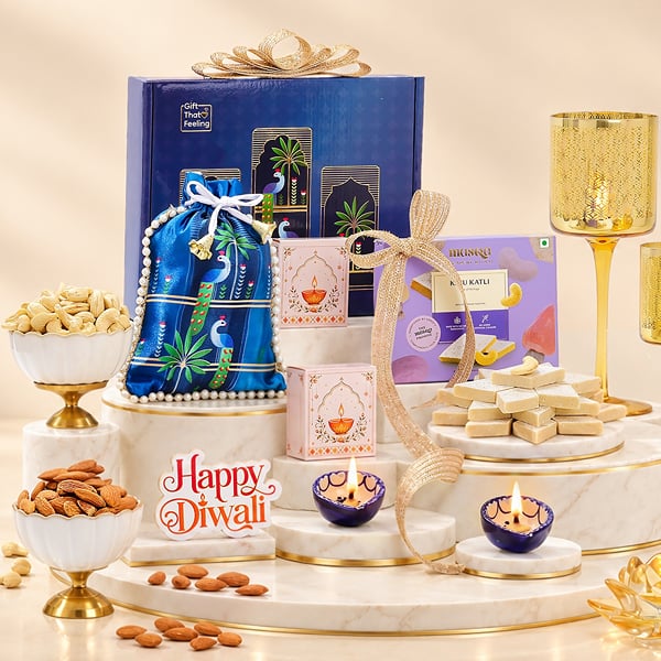 Blue Peacock Diwali Gift Hamper
