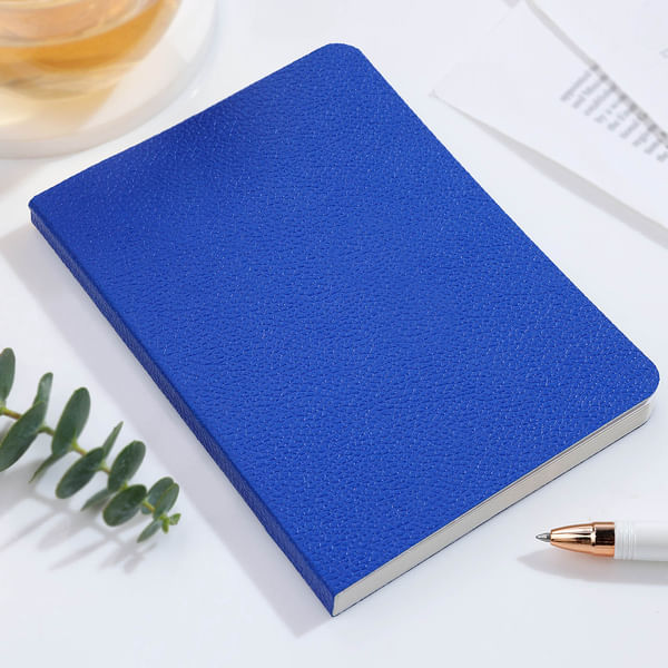 Blue Vegan Leather Diary