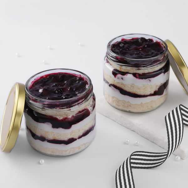 Blueberry Bliss Jar Cakes (Set of 2)