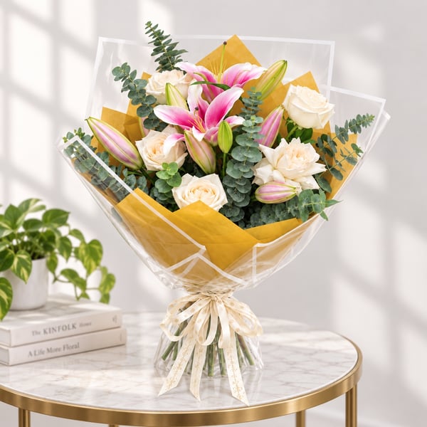 Blush Lily Rose Bouquet