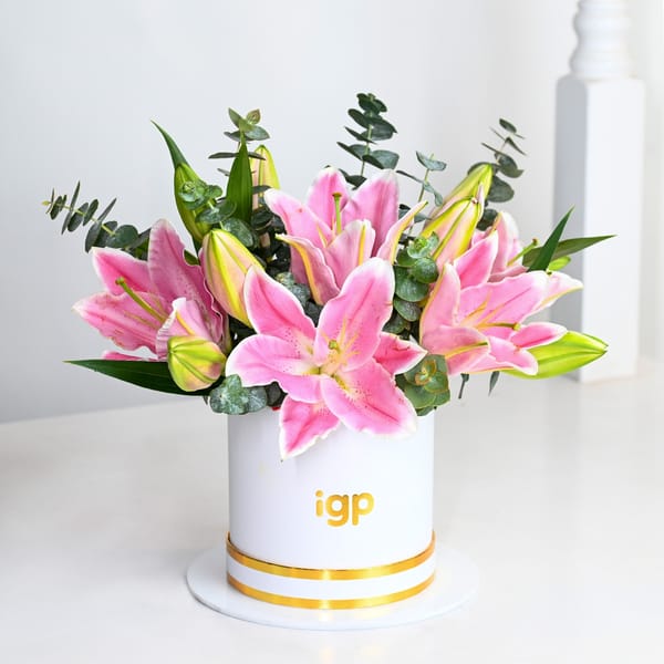 Blush Petals Valentine's Day Floral Arrangement