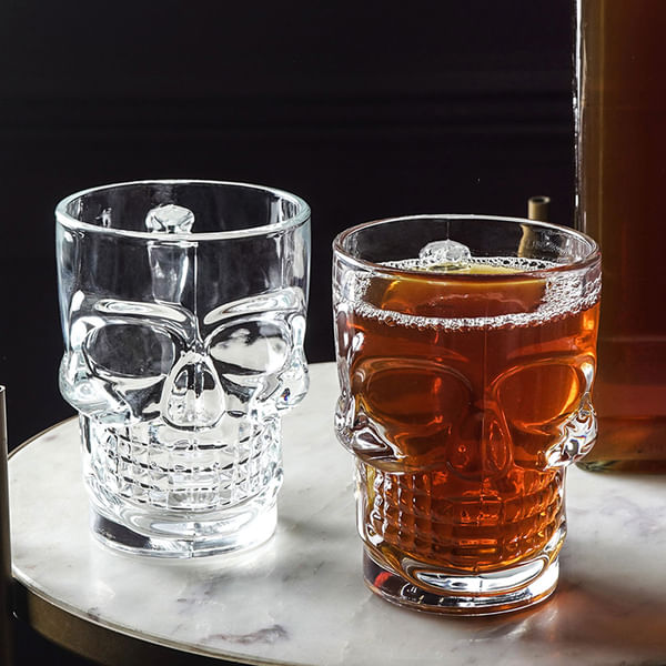 Bohemian Skull Beer Mug - Set of 4