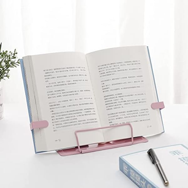Book Stand Adjustable Wide Single Piece Small