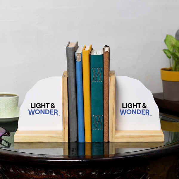 Bookworm  Wooden Bookends