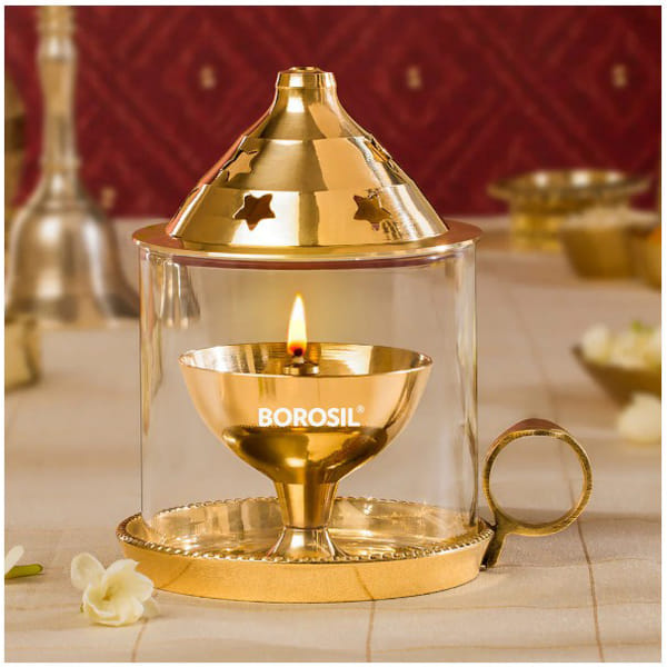 Borosil Mangal Akhand Diya medium