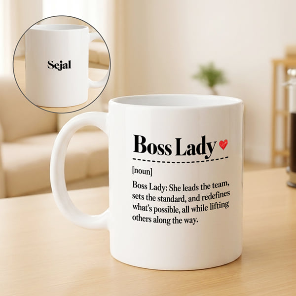Boss Lady Personalized Coffee Mug