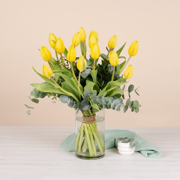 Bouquet of Yellow tulips