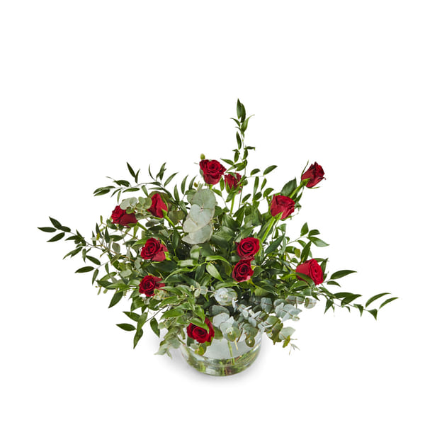 Bouquet with 12 red roses
