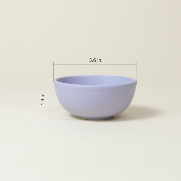Bowl - Ceramic - Purple - Set Of 2