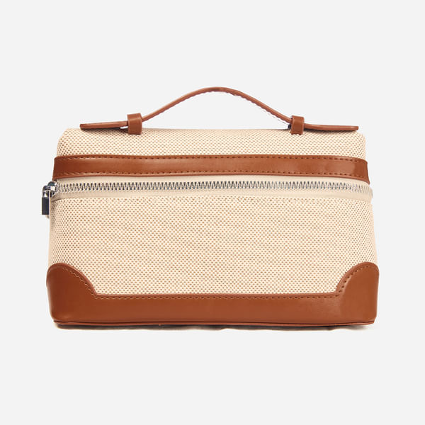 Boxed Bliss Crossbody Bag - Brown