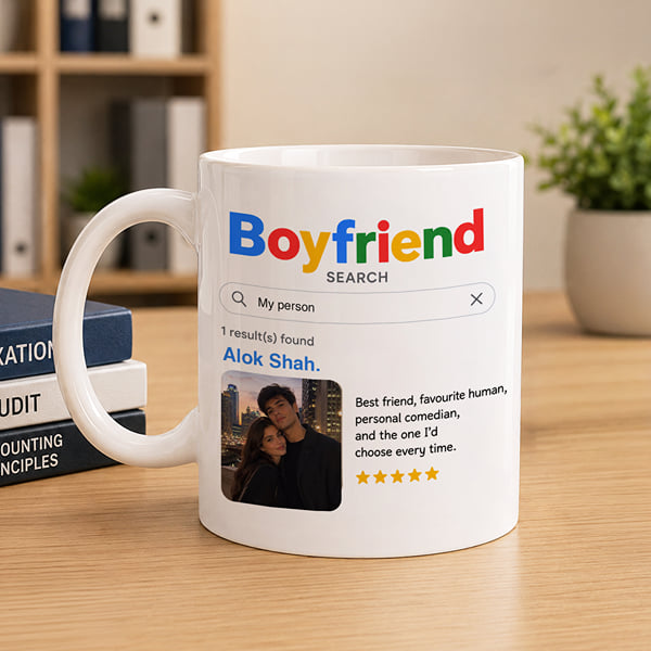 Boyfriend Personalized Google Search Mug