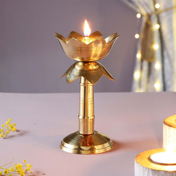 Brass Kamaldeep Diya Stand