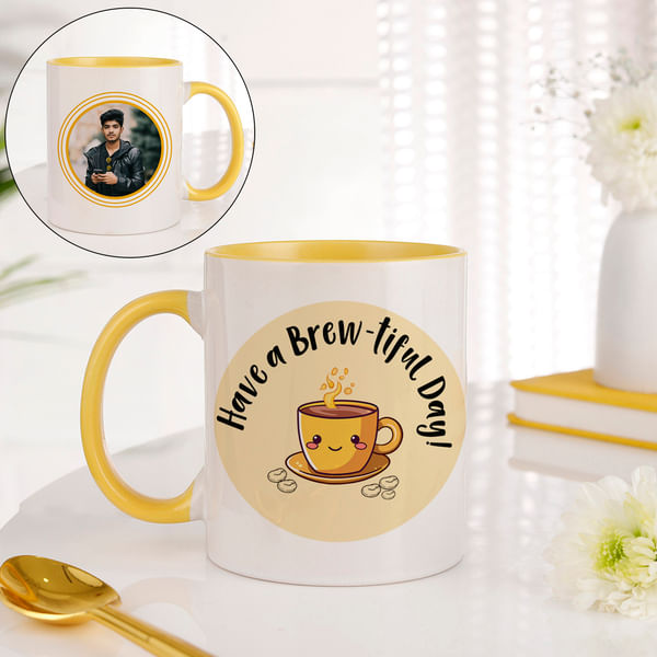 Brew-tiful Day - Personalized Ceramic Mug