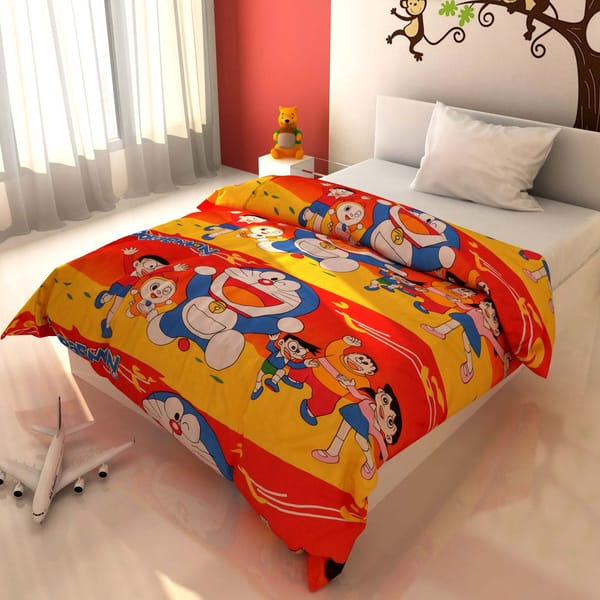 Bright Cartoon Print Kids Blanket