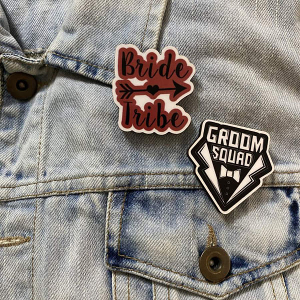 Brooch - Bride and Groom Team Set Of 2