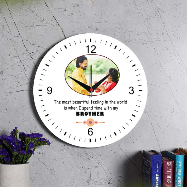 Brother Personalized Wooden Wall Clock