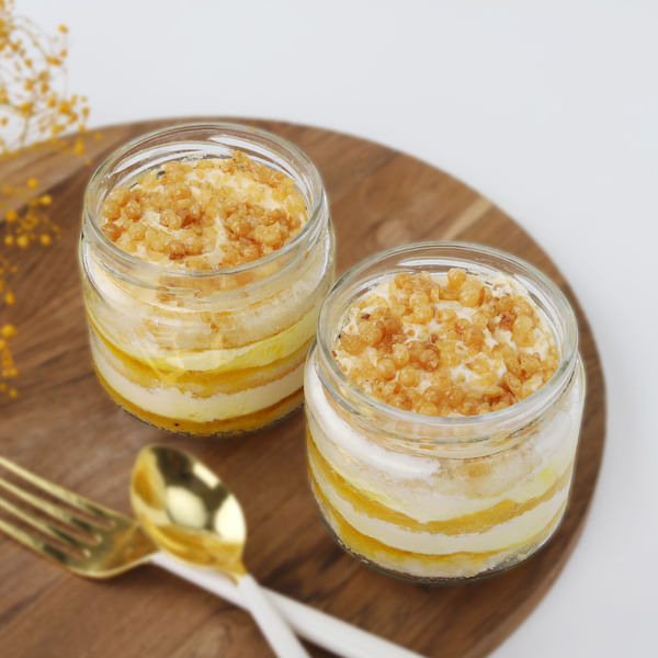 Butterscotch Crunch Jar Cakes (Set of 2)