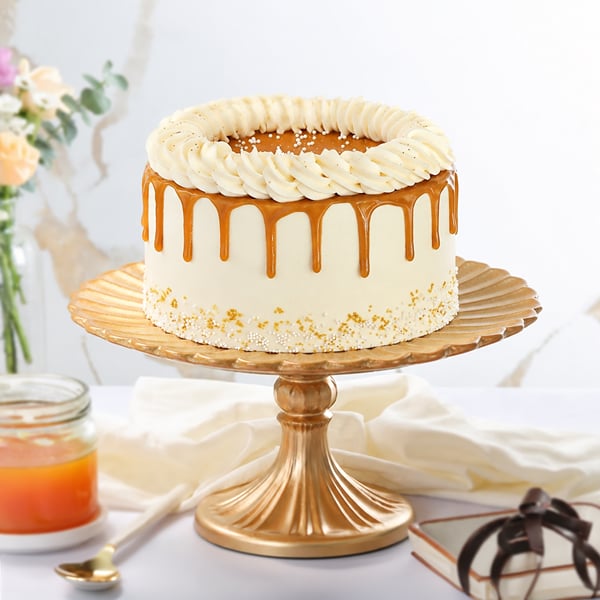 Butterscotch Drip Cake