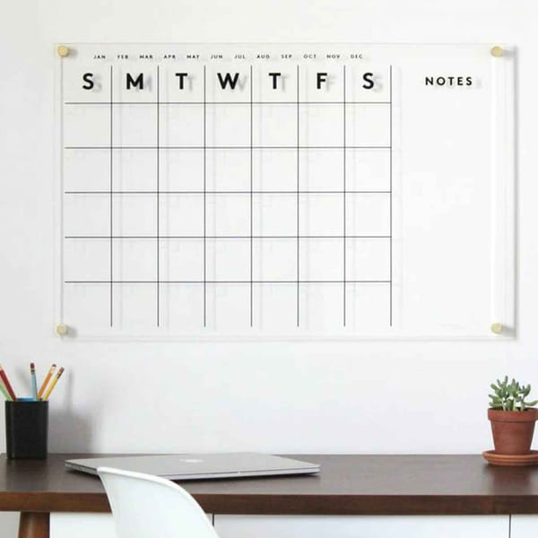 Calender - Month - Acrylic Board - Single Piece
