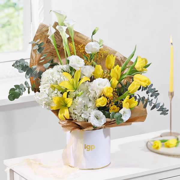 Calla Lilies & Hydrangea Harmony