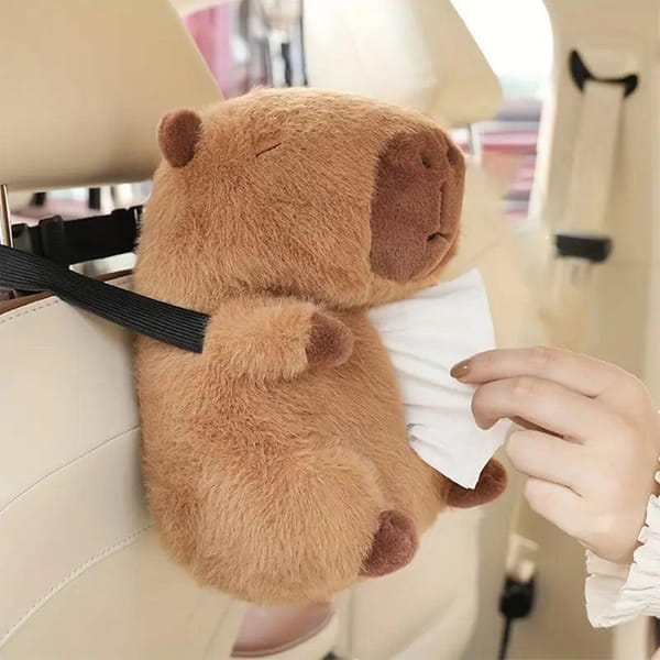 Capyara Car Tissue Box - Assorted - Single Piece