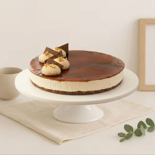 Caramel & Belgian Chocolate Cheesecake