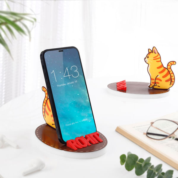 Cat-Shaped Personalized Mobile Stand