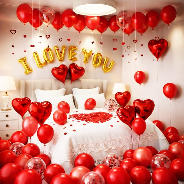 Celebration Of Love Valentines Day Balloon Decor