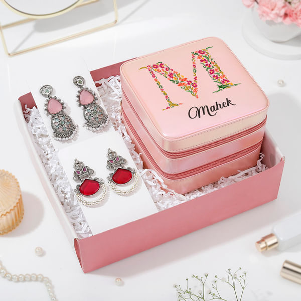Charming Pink Jewellery Gift Hamper For Her