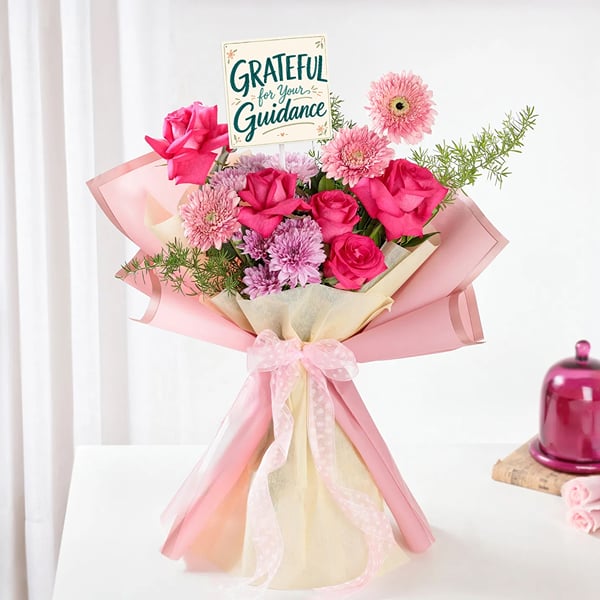 Charming Pink Teacher's Day Bouquet