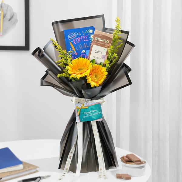Cheerful Gerberas Teacher's Day Bouquet