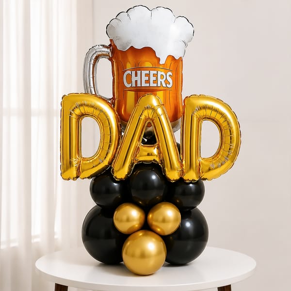 Cheers Dad Balloon Arrangement for Father's Day