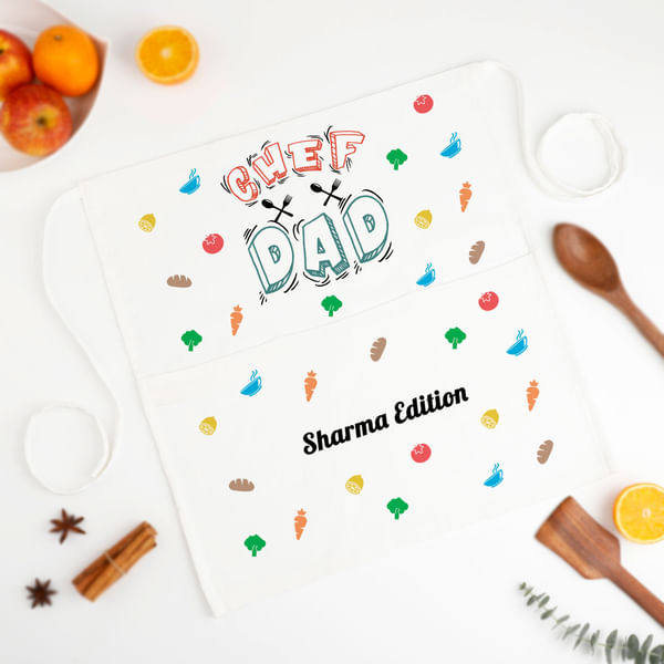 Chef Dad Personalized Half Apron
