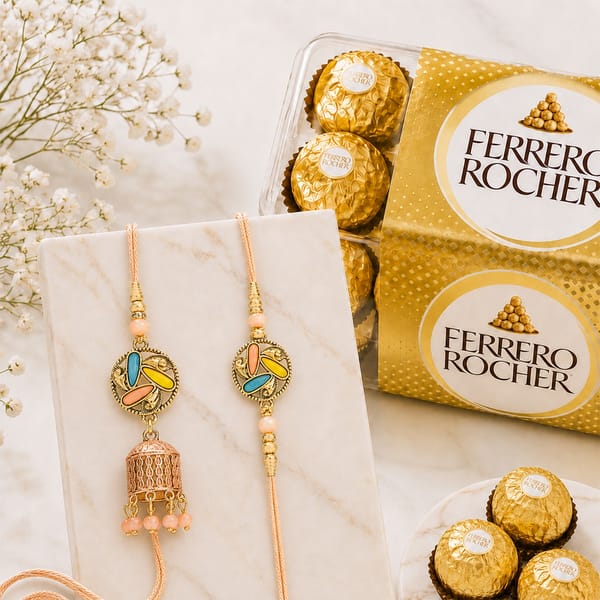 Cherished Bhaiya Bhabhi Rakhi Combo
