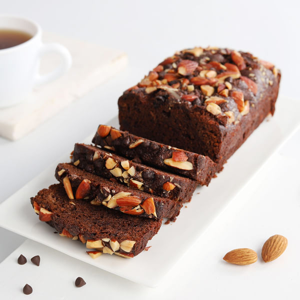 Choco Almond Feast Loaf Cake (250 Gms)