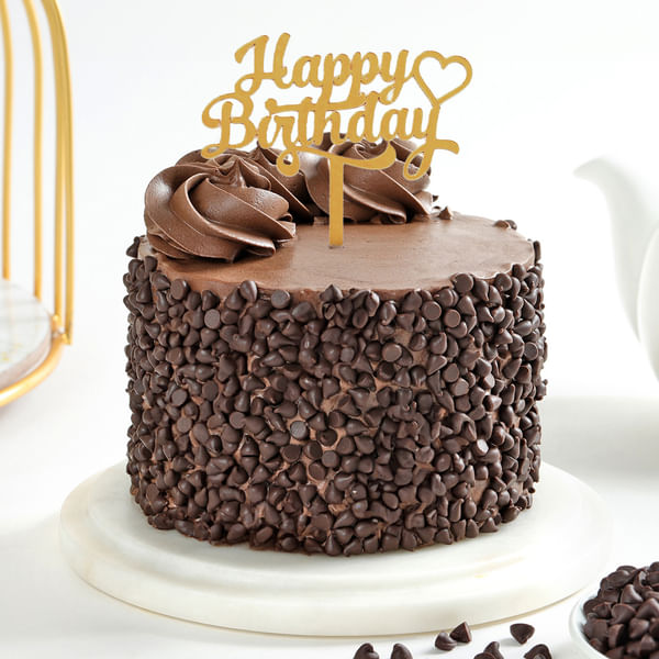 Choco Chip Loaded Birthday Cake (300 Gm)