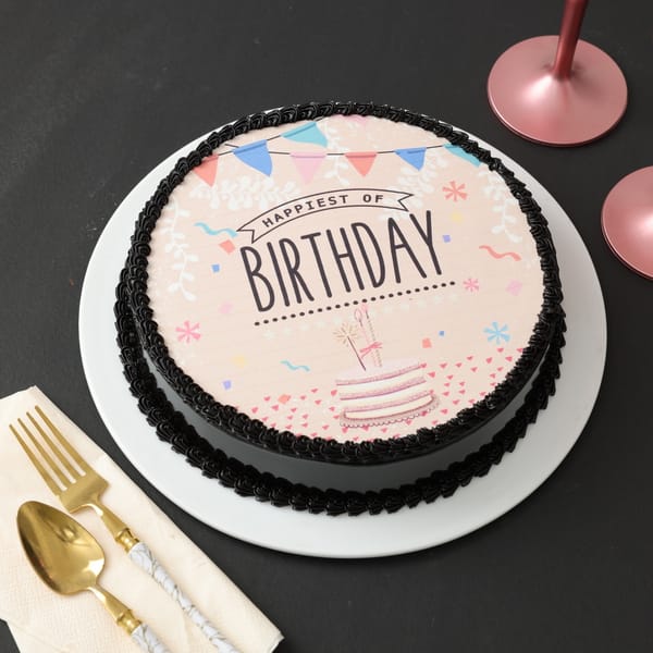 Chocolate Birthday Poster Cake