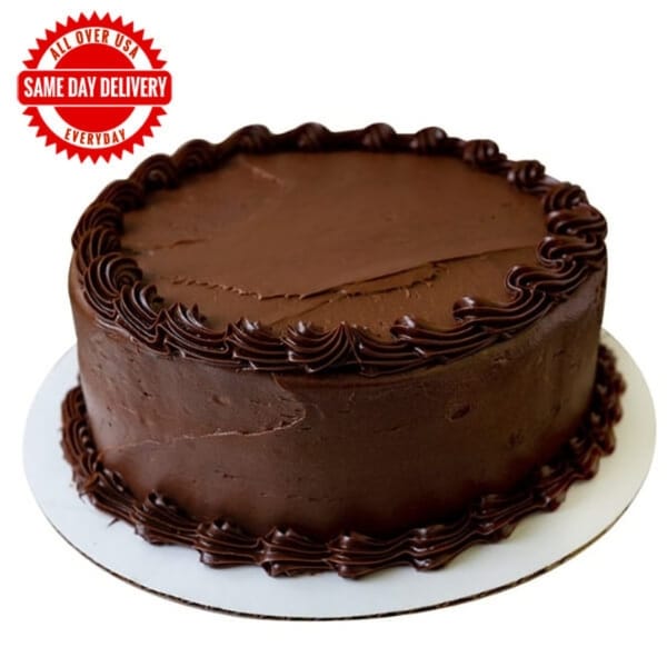Chocolate Fudge Swirl Cake with Glossy Finish