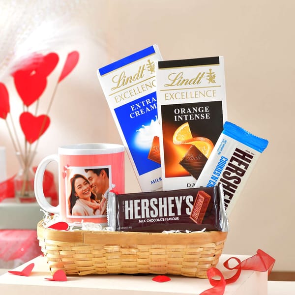 Chocolate Hamper with Personalised Mug