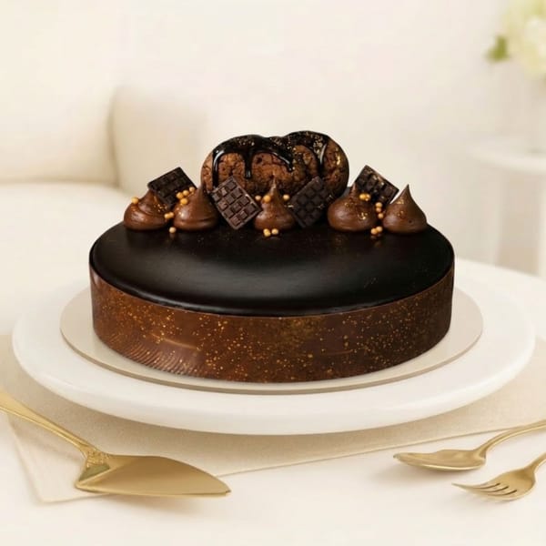 Chocolate Mud Cake with Belgian Chocolate Collar