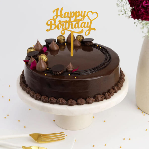 Chocolate Noir Birthday Gateau