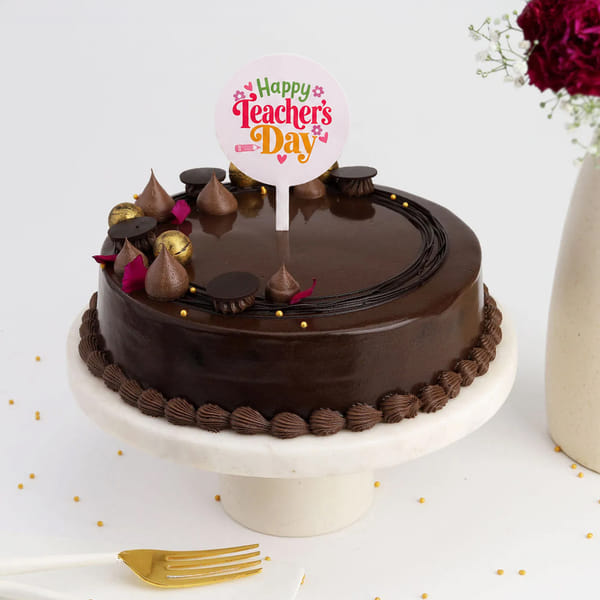 Chocolate Noir Gateau For Teacher's Day