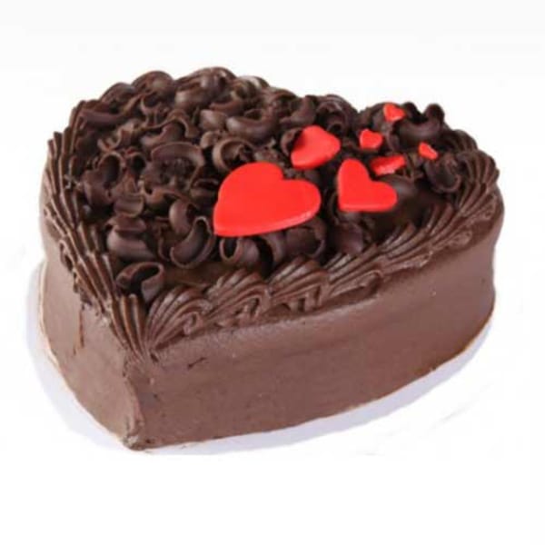 Chocolate Truffle Heart Cake