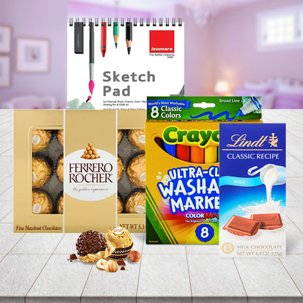 Chocolates & Art Set